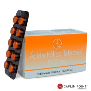ACIDO FOLICO 5 mg Tableta x 100