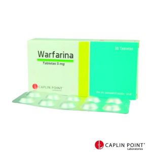 Warfarina 5mg Tabletas BP Caja x 30