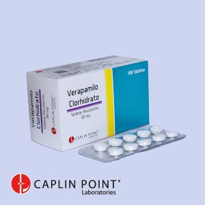 Verapamilo Clorhidrato Caplin Point tabletas recubiertas 80mg Caja x 100
