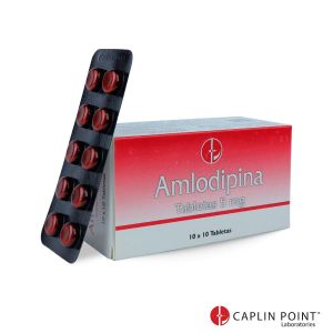 Amlodipina 5 mg Tabletas Caja x 100