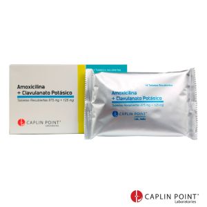 Amoxicilina + Clavulanato Potásico Tabletas Rec. Con película USP (875 + 125mg) Caja x  14