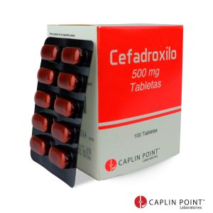 Cefadroxilo  500 mg Tabletas Caja x 100