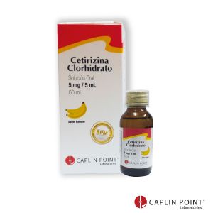 Cetirizina Clorhidrato Solución Oral USP 5mg/5ml Frasco  60ml 