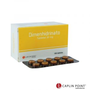 Dimenhidrinato BP 50mg Tabletas Caja x 100