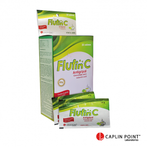 FLUFIN C ANTIGRIPAL Caplin point 15gr Granulado para Solucion Oral Sabor Limón Caja de 25