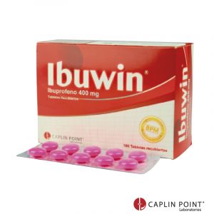 IBUWIN (Ibuprofeno 400 mg Tabletas Recubiertas) Caja x100