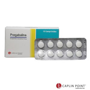 Pregabalina 75 mg comprimido recubierto Caja x10
